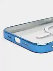 Синий чехол c защитой камеры iPhone 11, 13, 14, 14pro, 14 pro max, 15 pro, 15 pro max MagSafe