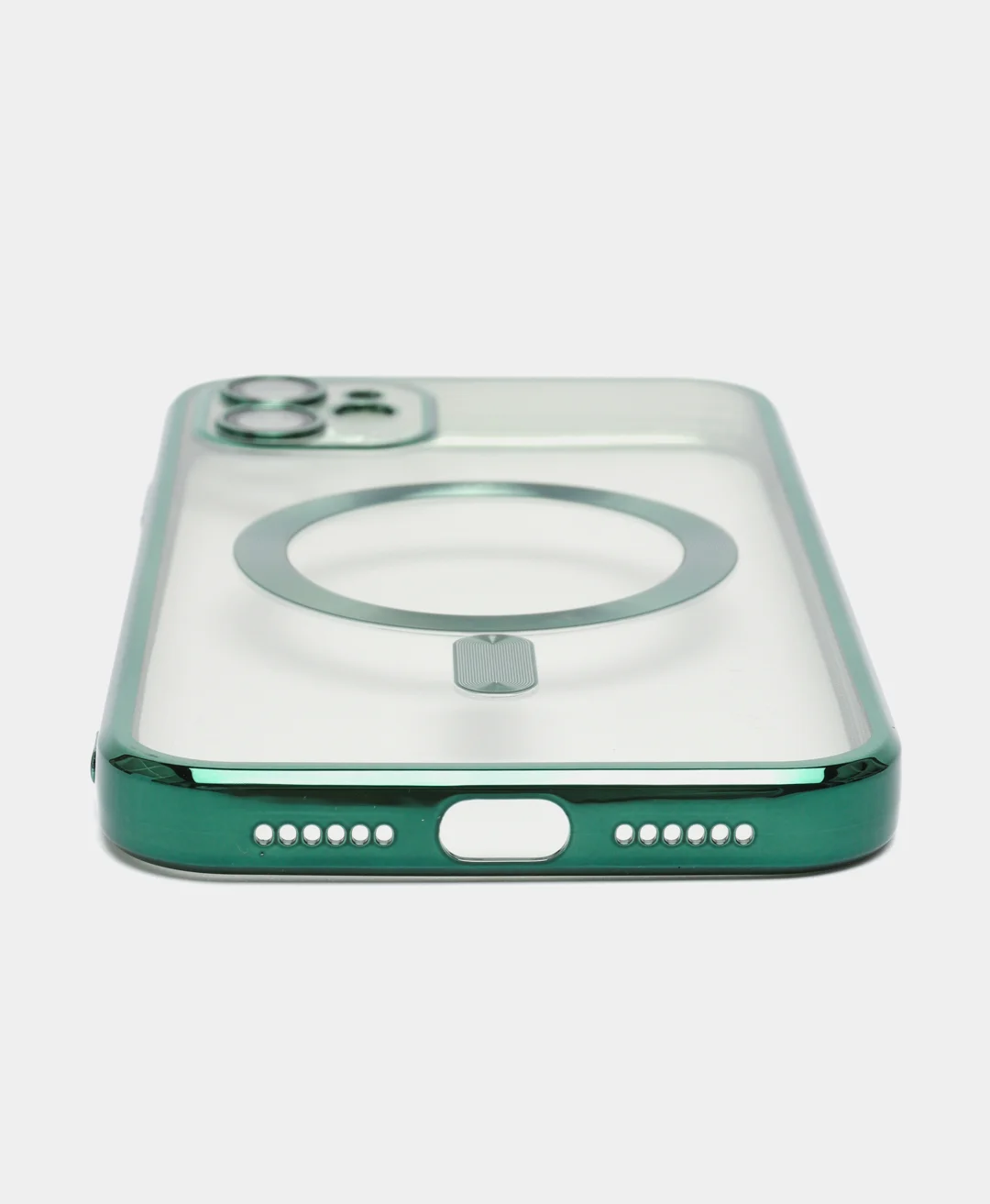 Зеленый чехол MagSafe Apple iPhone, Айфон 11, 12, 13, 14, Pro Max с защитой камеры, магсейф