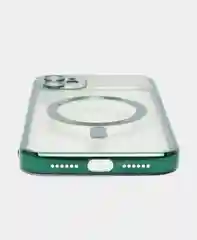 Зеленый чехол MagSafe Apple iPhone, Айфон 11, 12, 13, 14, Pro Max с защитой камеры, магсейф