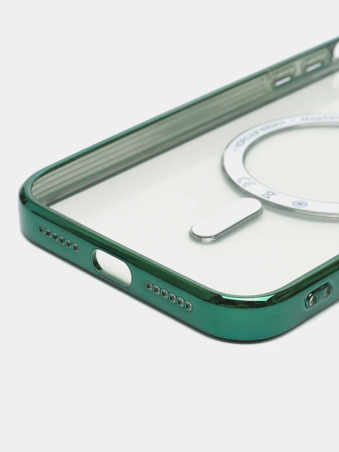 Зеленый чехол MagSafe Apple iPhone, Айфон 11, 12, 13, 14, Pro Max с защитой камеры, магсейф