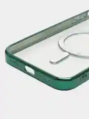 Зеленый чехол MagSafe Apple iPhone, Айфон 11, 12, 13, 14, Pro Max с защитой камеры, магсейф