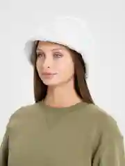 Молочный панама меховая  шляпа