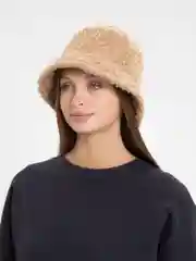 Коричневый панама меховая  шляпа