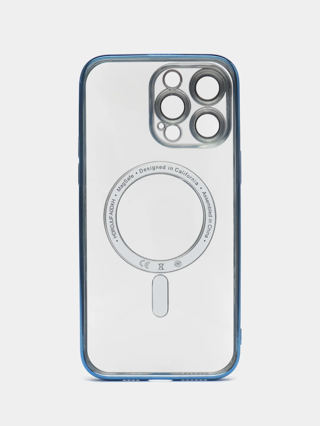 Синий чехол c защитой камеры iPhone 11, 13, 14, 14pro, 14 pro max, 15 pro, 15 pro max MagSafe
