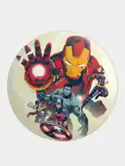 Зеленый значок, пин на одежду "Супергерои Marvel", 37 мм., круглый, металлический