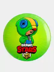 Горчичный значок, пин на одежду "Brawl Stars", 37 мм., круглый, металлический