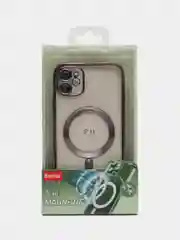 Фиолетовый чехол MagSafe Apple iPhone, Айфон 11, 12, 13, 14, Pro Max с защитой камеры, магсейф