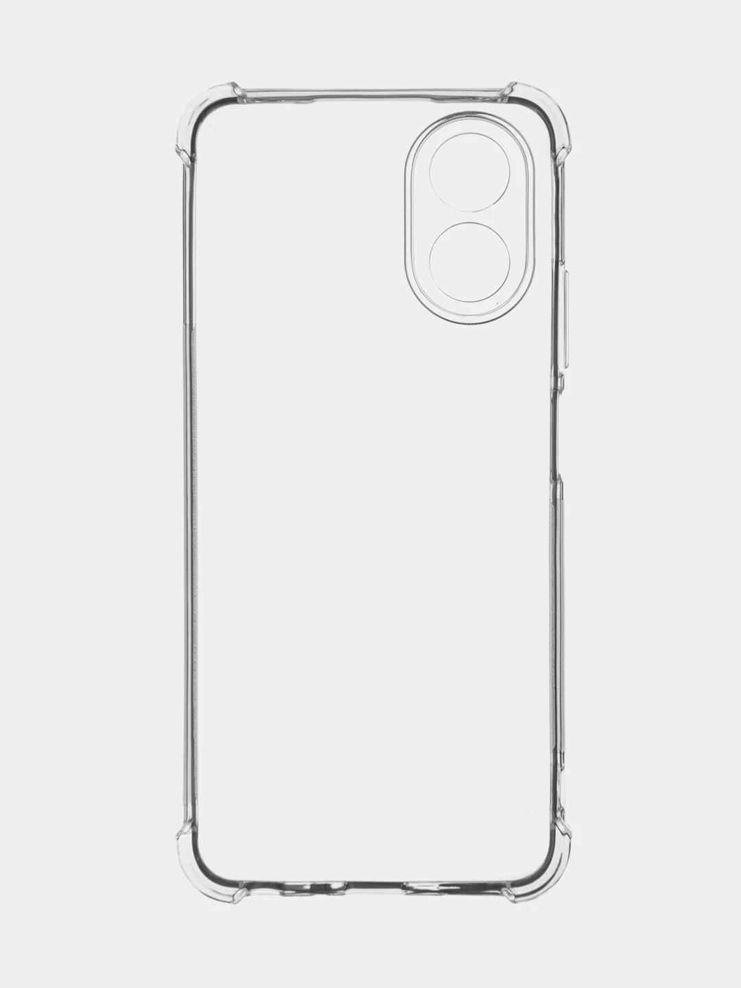 Чехол для Oppo A38, A18 противоударный силиконовый ROSCO прозрачный с усиленными углами
