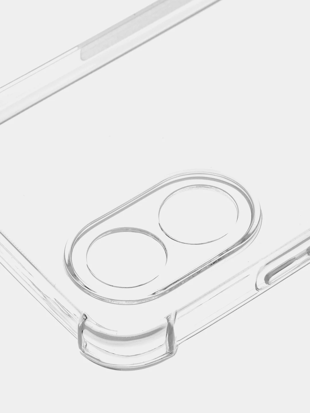 Чехол для Oppo A38, A18 противоударный силиконовый ROSCO прозрачный с усиленными углами