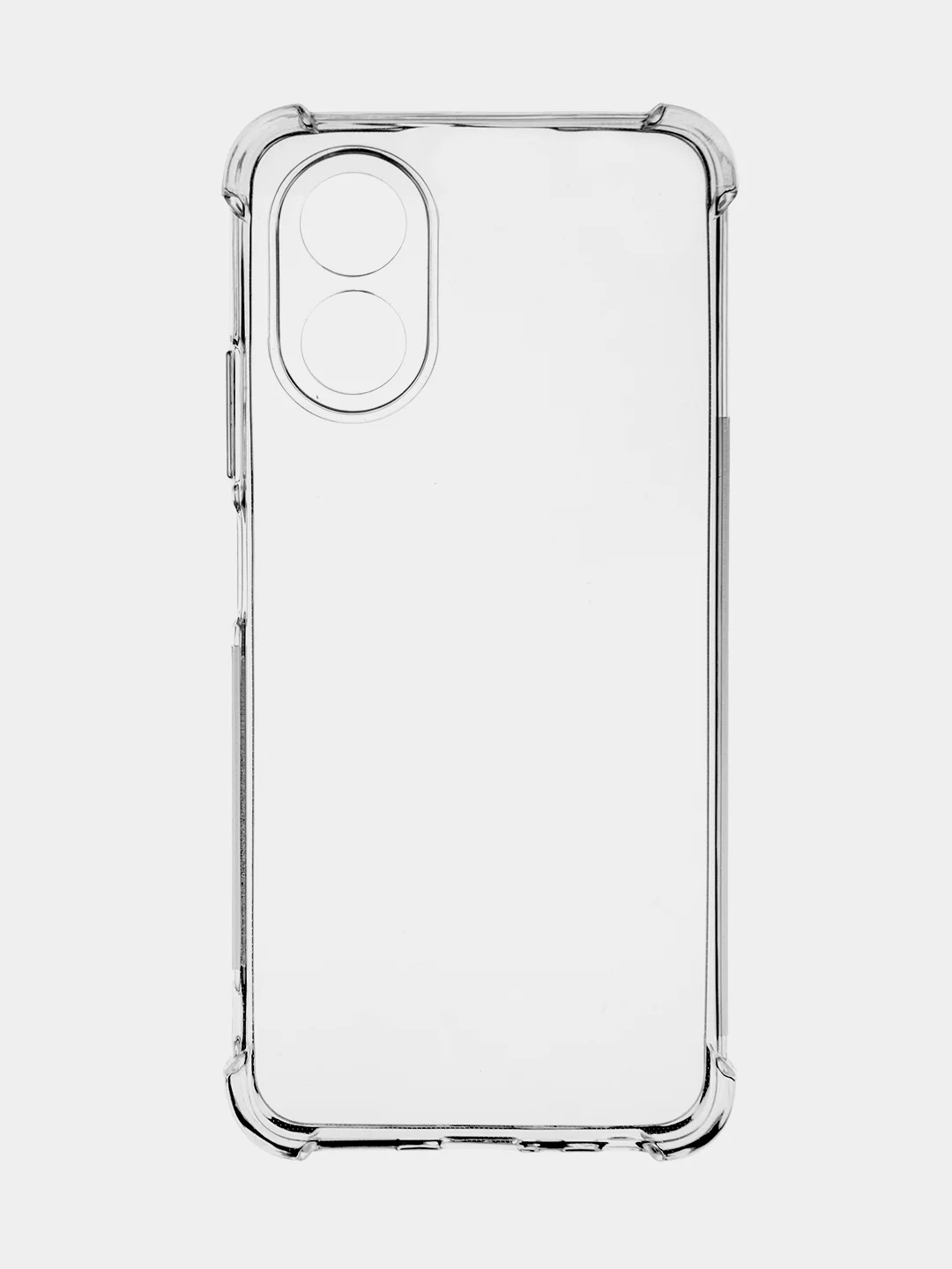 Чехол для Oppo A38, A18 противоударный силиконовый ROSCO прозрачный с усиленными углами