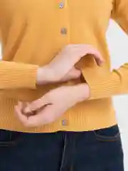 Карамельный женский кардиган, в корейском стиле