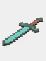 Бирюзовый игрушечное оружие меч пиксельный, алмазный топор, кирка из игры