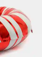 Белый новогодний фольгированный воздушный шар, шар под елку