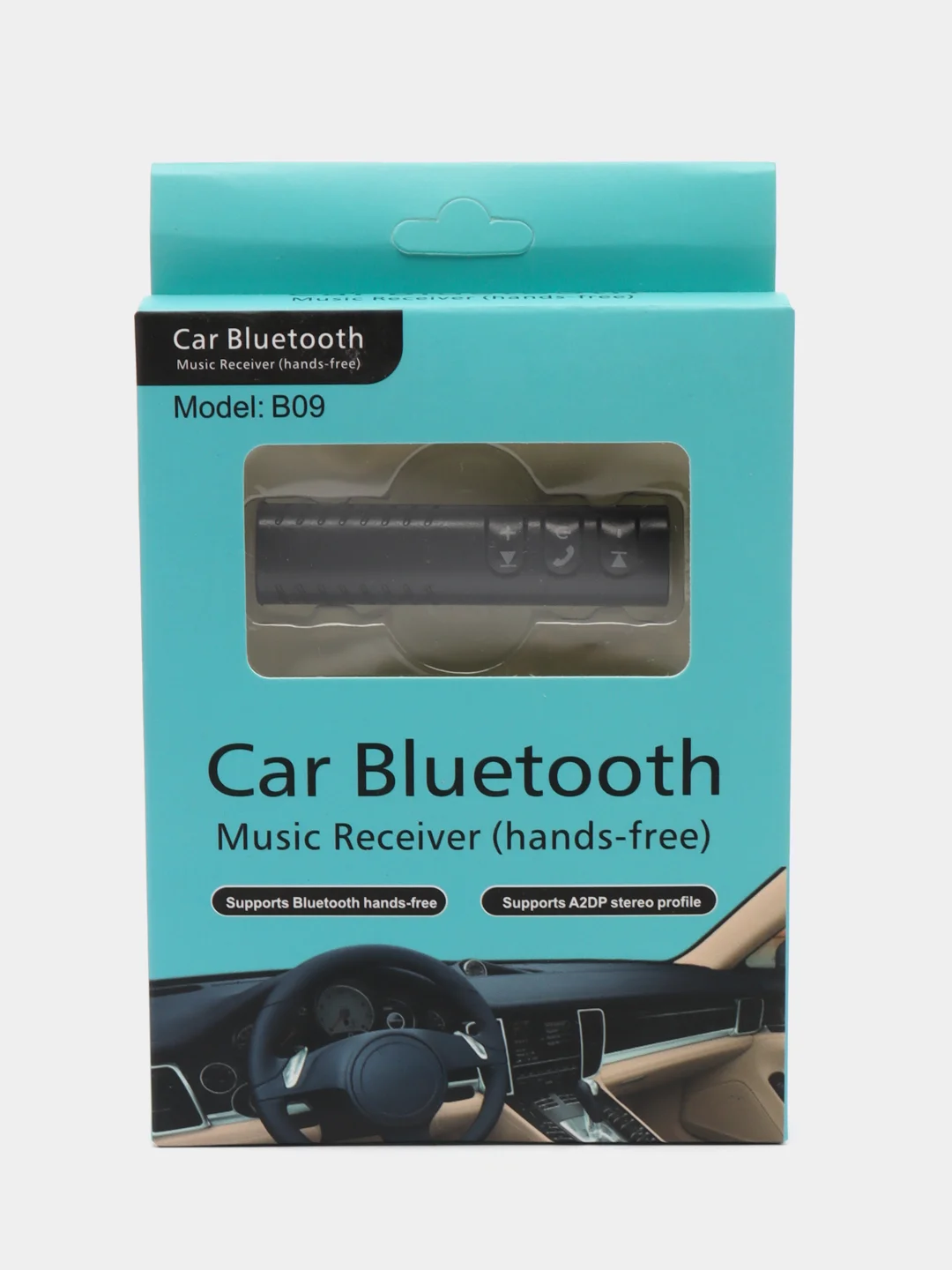 Автомобильный hands-free Адаптер AUX 3.5m Bluetooth переходник со Встроенным Микрофоном