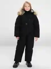 Черный комбинезон зимний для девочки