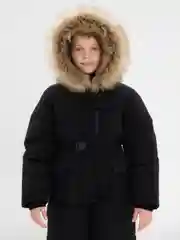 Черный комбинезон зимний для девочки