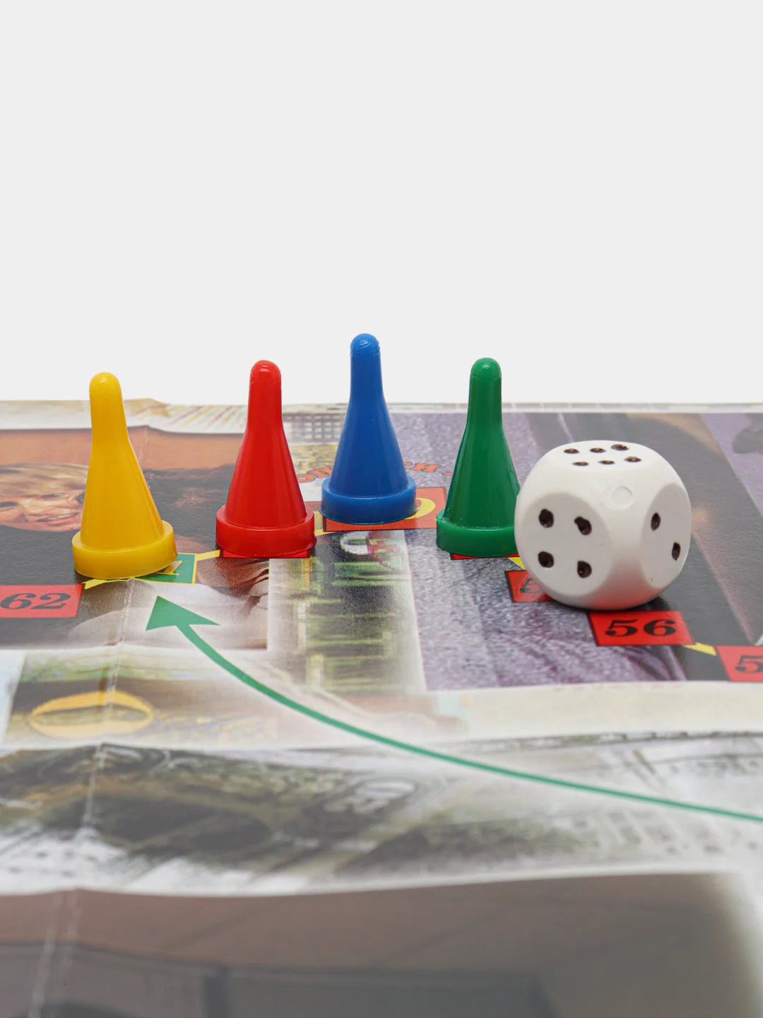 Оранжевый детская настольная игра-ходилка, в коробке