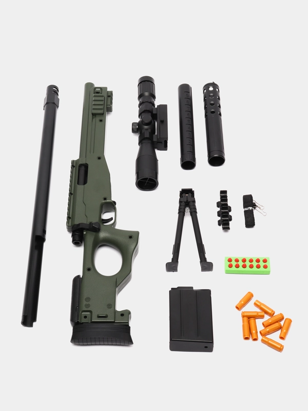 Снайперская винтовка AWM 112, с мягкими EVA пулями, игрушечное оружие, подарок 23 февраля