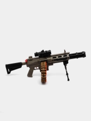 Автомат пулемет с мягкими пулями, автоматический бластер Gatling М416 оружие, 23 февраля