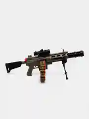 Автомат пулемет с мягкими пулями, автоматический бластер Gatling М416 оружие, 23 февраля