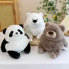 Черный плюшевый мишка / Медведь / Мягкая игрушка