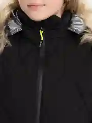 Черный комбинезон зимний для девочки