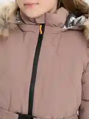 Бежевый комбинезон зимний для девочки