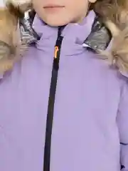 Фиолетовый комбинезон зимний для девочки