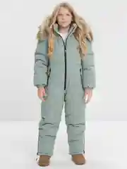 Мятный комбинезон зимний для девочки