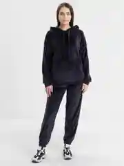 Тёмно-серый бархатный, женский костюм, велюровый, oversize комплект: кофта худи, штаны джоггеры