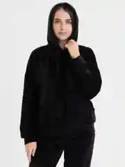 Черный бархатный, женский костюм, велюровый, oversize комплект: кофта худи, штаны джоггеры