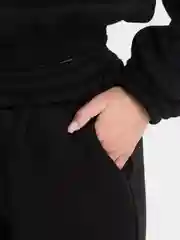 Черный женский спортивный костюм, с капюшоном
