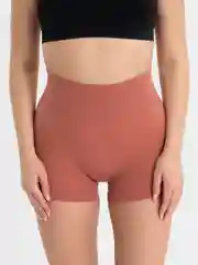 Розовый шорты спортивные бесшовные женские