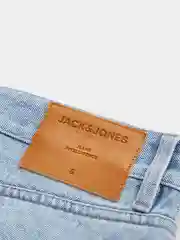 Светло-синий голубые широкие джинсы карго Jack&Jones из denim для кэжуального лука