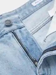 Светло-синий голубые широкие джинсы карго Jack&Jones из denim для кэжуального лука