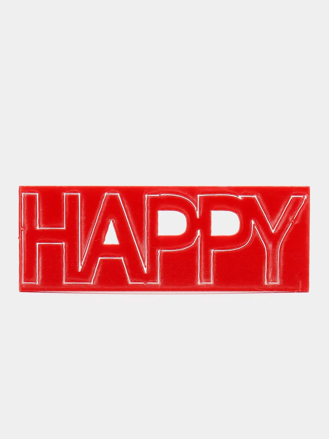 Красный топпер для украшения торта Happy birthday