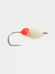 Белый мормышка фосфорная, крючок Gamakatsu, рыболовная, зимняя светящаяся