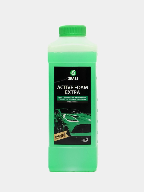 Автошампунь для б/мойки Grass Active Foam Extra, активная пена, 1 л