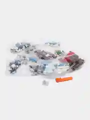 Белый конструктор Майнкрафт "Битва на крепости", с LED-подсветкой, совместим с лего , 6+