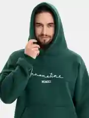 Зеленый спортивный костюм, теплый, с начесом, мужской