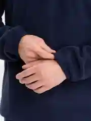 Синий костюм спортивный мужской, утепленный, флисовый