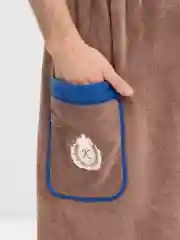 Светло-коричневый мужской набор для бани и сауны / килт и полотенце