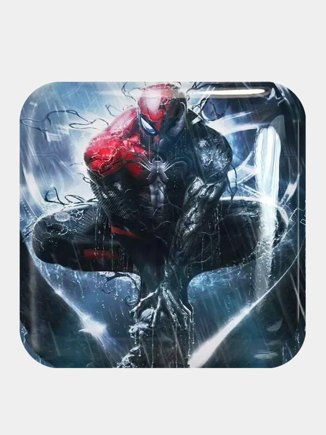 Бирюзовый 3d стикеры (наклейки) на телефон Marvel Мстители
