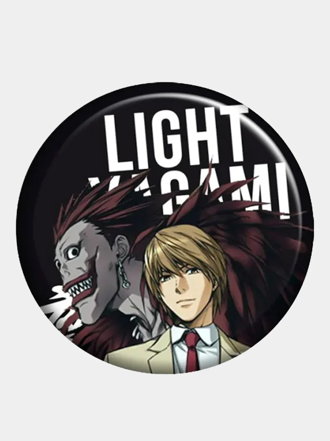 Бирюзовый значки, пины, аниме, "Тетрадь смерти", "Death Note", Ягами Лайт, Эл