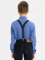 Серый подтяжки детские, эластичные, 2,5 см