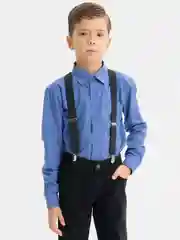 Серый подтяжки детские, эластичные, 2,5 см