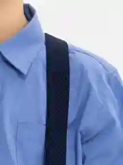 Синий подтяжки детские, эластичные, 2,5 см