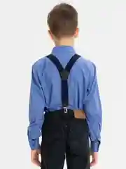 Синий подтяжки детские, эластичные, 2,5 см