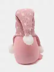 Розовый гном новогодний