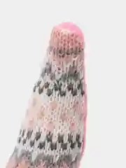 Розовый гном новогодний